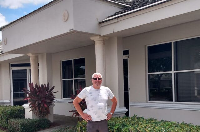 Karl Hindle, CEO Wellspring Digital outside Naples FL office