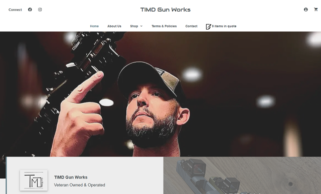 Web Design Austin TX for TimD Gunworks